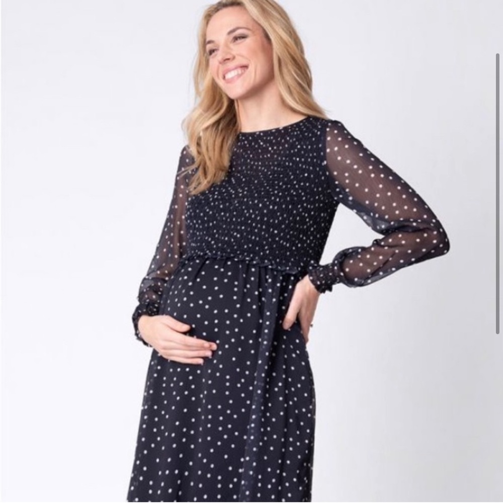 Shirring Dress Nursing Friendly